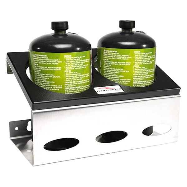 Fish Fighter® - 2-Bay Propane Can Holder (10"W x 6"H x 5.5"D)