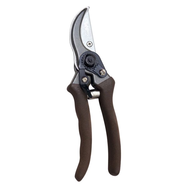 Bypass pruner with wooden handles