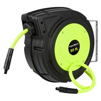Flexzilla® - Enclosed Economy Air Hose Reel with Plastic 3/8" x 50' Air Hose