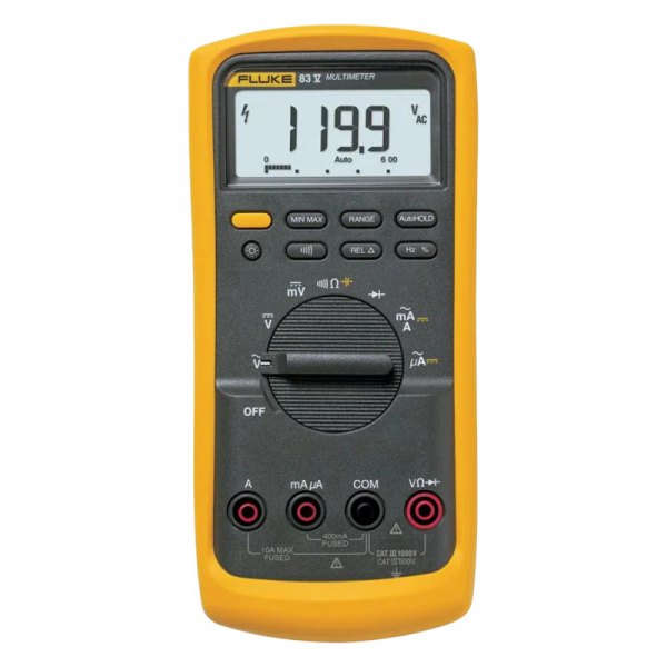 Fluke Electronics® - Multimeter (AC/DC Voltage, AC/DC Current, Resistance, Capacitance, Frequency, Diode Test, Duty Cycle, Conductance)
