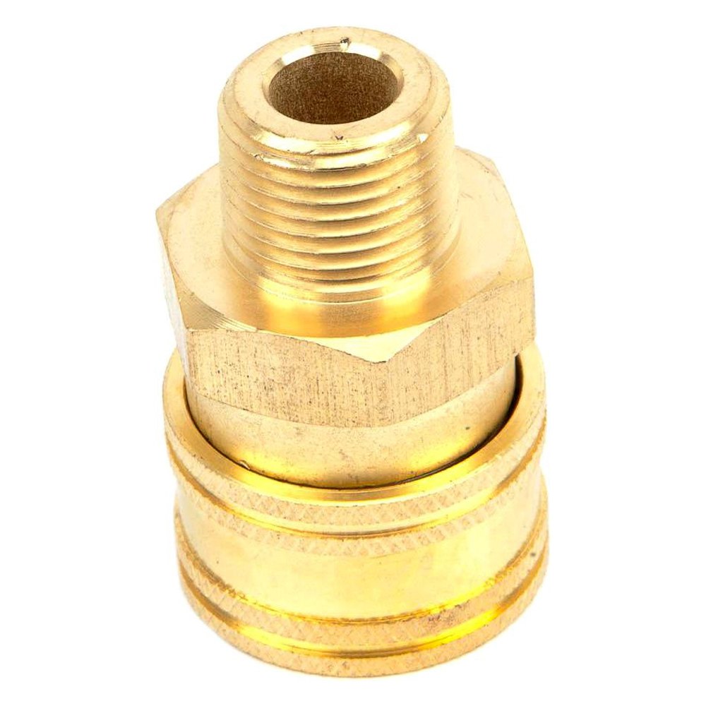 Pressure Washer Brass Quick Connect 3/8 Socket 3/8 Male Pipe Thrd Brass 4200psi 