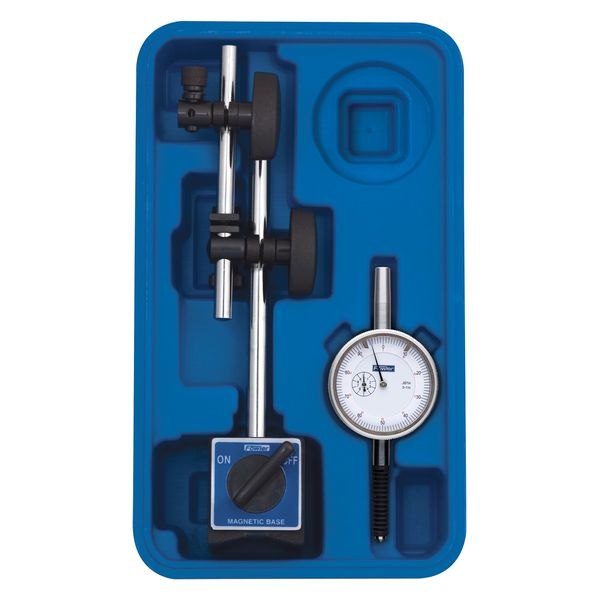 Fowler High Precision® - X -Proof™ 0 to 1" SAE Water Resistant Dial Indicator with Magnetic Base