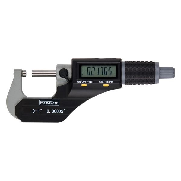 Fowler High Precision® - X-Tra-Value II™ 0 to 1" SAE and Metric Digital Outside Micrometer
