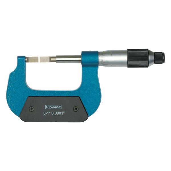 Fowler High Precision® - 52-246 Series™ 0 to 1" SAE Steel Mechanical Outside Blade Type Micrometer