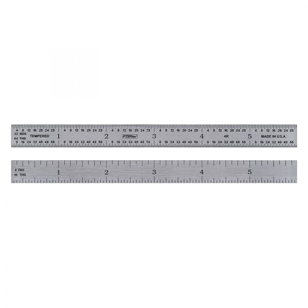 Fowler High Precision® - 18" SAE Steel 4R Flexible Ruler