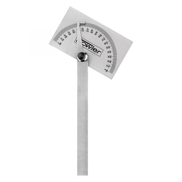 Fowler High Precision® - 0° to 180° Steel Dial Gauge Vernier Protractor