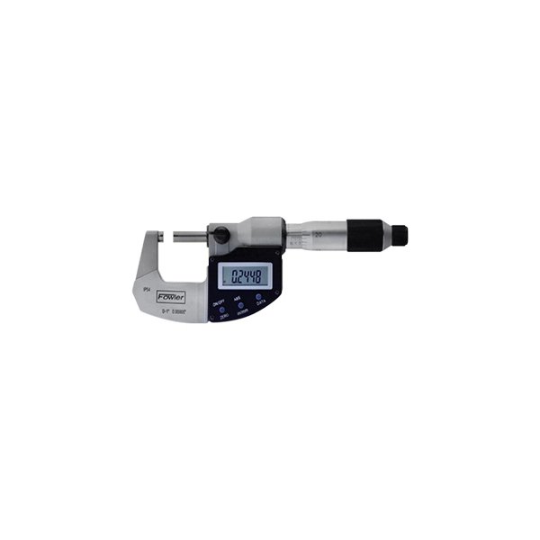 Fowler High Precision® - 0 to 1" SAE and Metric Steel Digital Outside Micrometer