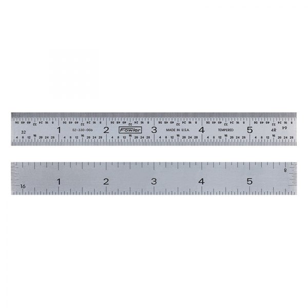 Fowler High Precision® - 18" SAE Steel 4R Rigid Ruler