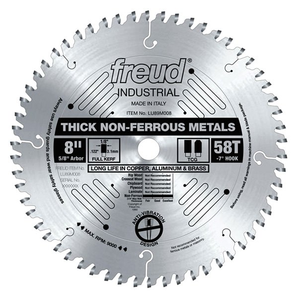 ferrous metal cutting saw blade