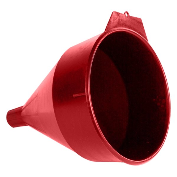 Funnel King® - 1.5 gal 8.25" Red Polyethylene Funnel with Screen