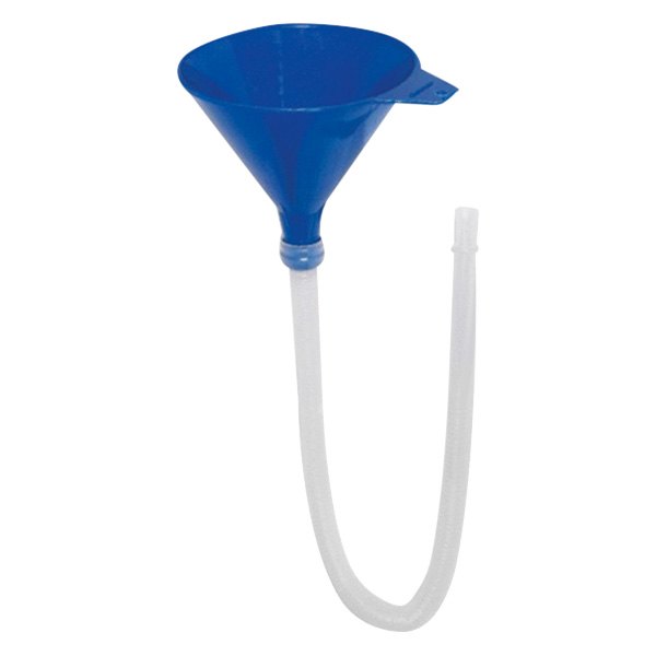 Funnel King® - 0.125 gal 5" Blue Polypropylene Funnel with 21" Flexible Spout