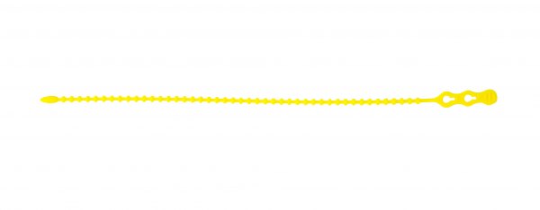 Gardner Bender® - Beadle™ 12" x 70 lb Nylon Safety Yellow Heavy-Duty Reusable Beaded Cable Ties