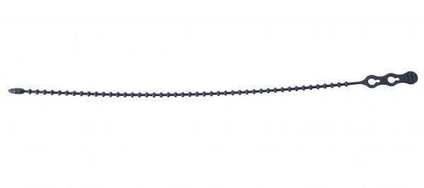 Gardner Bender® - Beadle™ 12" x 70 lb Nylon Black UV Resistant Heavy-Duty Reusable Beaded Cable Ties