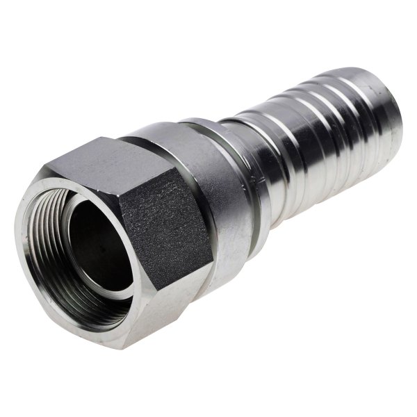 Gates® - Power Crimp™ 1-1/2" Male Pipe (NPTF – 30° Cone Seat) Long Hex Coupling