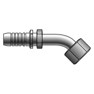 Gates® - GlobalSpiral™ 1" x 5.67" Female Flat-Face O-Ring Swivel 45° Bent Tube Coupling