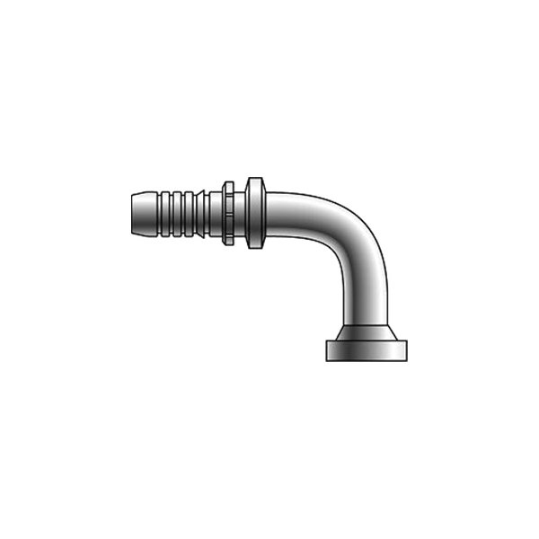 Gates® - GlobalSpiral™ 3/4" x 4.80" Code 61 O-Ring Flange 90° Bent Tube Coupling