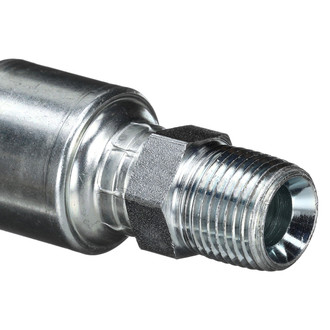 Gates® G25100-0606X - MegaCrimp™ 3/8"-18 Male Pipe (NPTF - 30° Cone Seat) Crimp Coupling