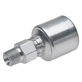 Gates® - MegaCrimp™ 3/8" x 2.51" Male Pipe (NPTF 30° Cone Seat) Coupling