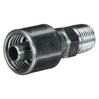 Gates® - MegaCrimp™ Male Pipe (NPTF - 30° Cone Seat) Crimp Coupling