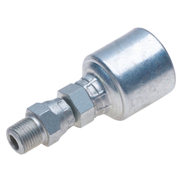 Gates® - MegaCrimp™ 1/4" x 2.39" Male Pipe Swivel (NPTF without 30° Cone Seat) Coupling