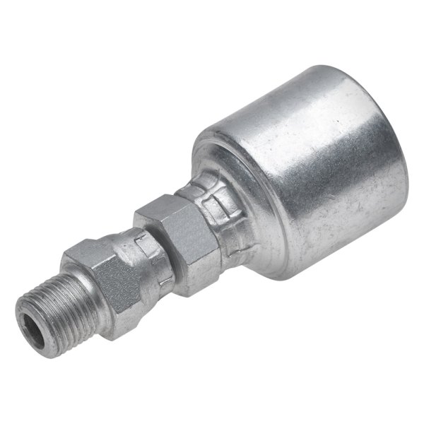 Gates® - MegaCrimp™ 3/8" x 3.04" Male Pipe Swivel (NPTF without 30° Cone Seat) Coupling
