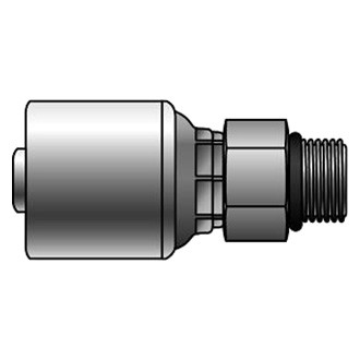 Gates® - MegaCrimp™ 5/8" x 2.83" Male O-Ring Boss Coupling