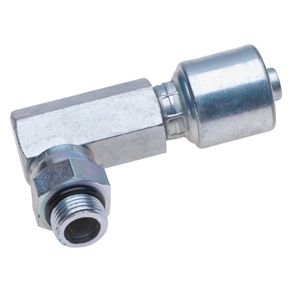 Gates® - MegaCrimp™ 1/2" x 3.76" Male O-Ring Boss Swivel 90° Block Coupling