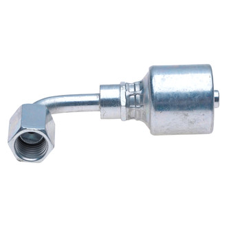 Gates® - MegaCrimp™ 3/4" x 4.88" Female JIC 37° Flare Swivel 90° Bent Tube Coupling