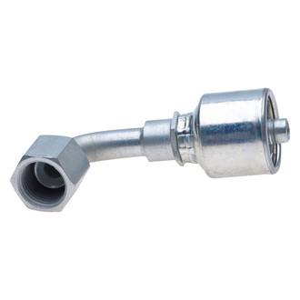 Gates® - MegaCrimp™ Female SAE 45° Flare Swivel 90° Bent Tube Coupling