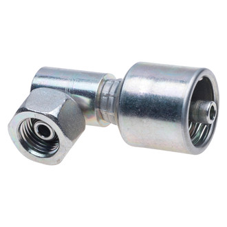 Gates® - MegaCrimp™ Female British Standard Parallel Pipe O-Ring Swivel 90° Block Coupling