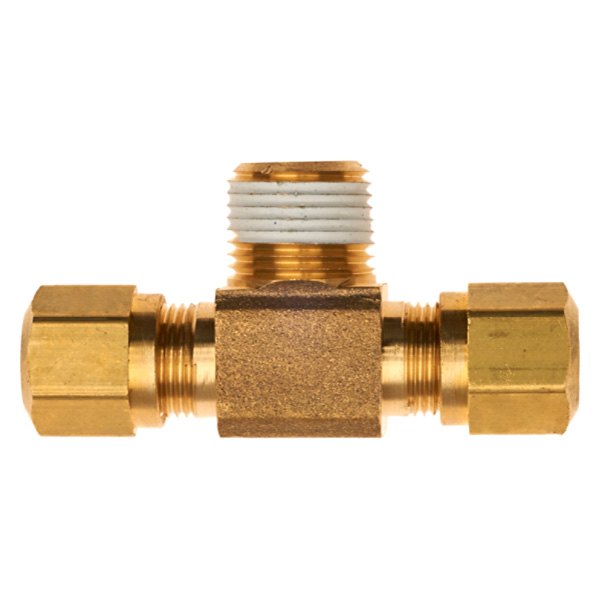 Gates® - 1/4" Brass Air Brake Branch Tee to Male Pipe Hex Style Coupling