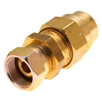 Gates® - 3/8" x 1.12" Male Air Brake to Male Pipe Adapter Coupling for Rubber Hose