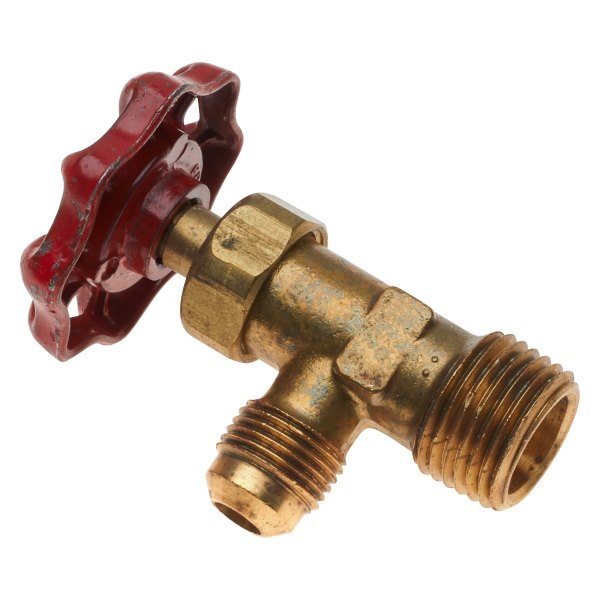 Gates® - 3/4" x 16 Brass Truck Valve 90° Male SAE 45° to Male Pipe Branch