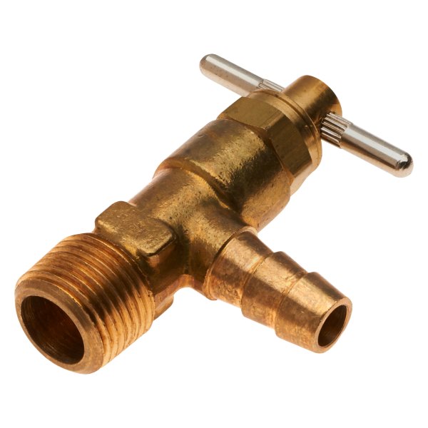 Gates® - 3/8" Brass Truck Valve 90° Barbed to Male Pipe Branch with Pin Handle