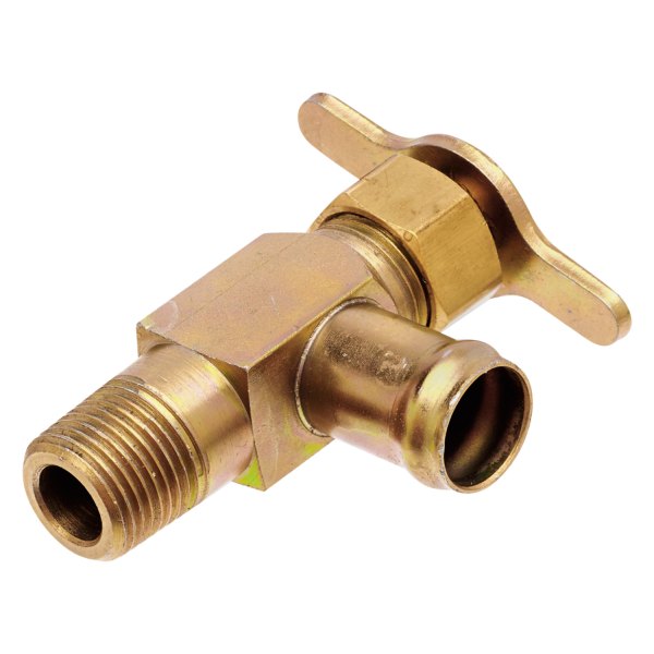 Gates® - 3/8"-18 Brass Drain Cock 90° Single Bead to Male Pipe Long