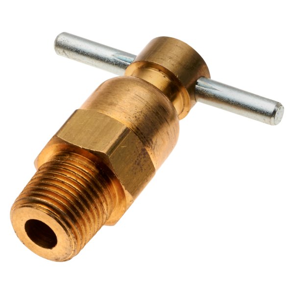 Gates® - 3/8"-18 Brass Drain Cock Male Pipe Internal Seat Bibb Nose Long