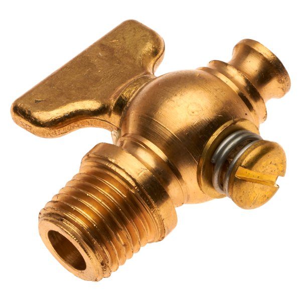 Gates® - 1/2"-14 Brass Air Shut-Off Cock Male Pipe Bibb Nose with Key Handle