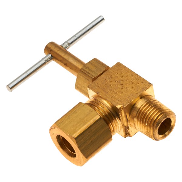 Gates® - Brass 3/16" Needle Valve 90° Copper Tubing to Male Pipe