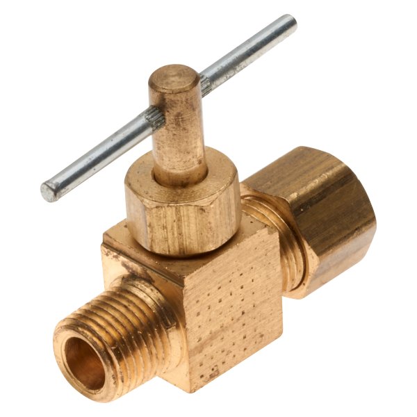 Gates® - 1/8" Brass Needle Valve Copper Tubing to Male Pipe