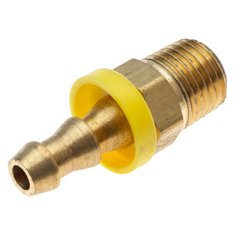 Gates® - Brass Male Pipe with Cone Seat Lock-On Field Attachable Coupling
