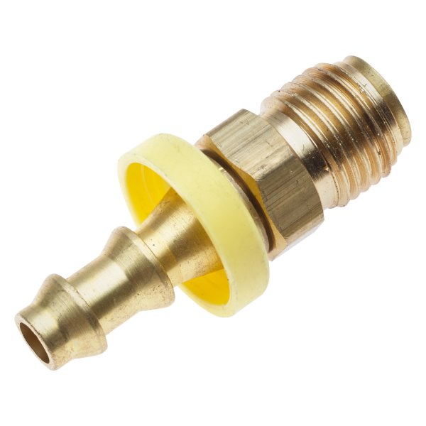 Gates® - 3/8"-24 Brass Male SAE Inverted Flare Swivel Lock-On Field Attachable Coupling