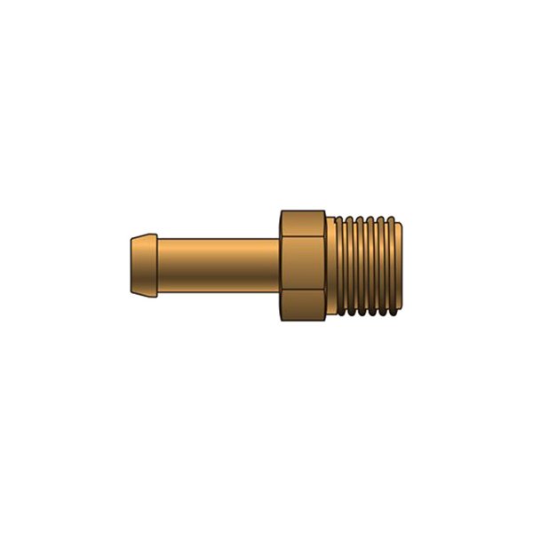 Gates® - 1/2"-20 Brass Male SAE Inverted Flare Swivel Single Bead Coupling