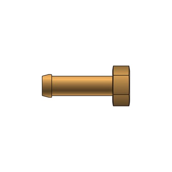 Gates® - 5/16" Brass Female SAE Inverted Flare Single Bead Coupling