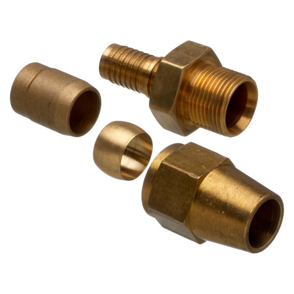 Gates® - C14™ 1/4"-18 Brass Male Pipe (NPTF 30° Cone Seat) Coupling