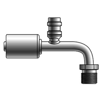 Gates® - PolarSeal™ Aluminum Hose Length Extender 90° Bent Tube Coupling (ACA)