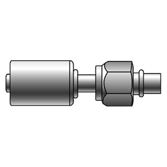 Gates® - PolarSeal™ 1/2" Aluminum Female SAE Tube O-Ring Nut Swivel Coupling (ACA)