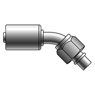 Gates® - PolarSeal™ Steel Female SAE Tube O-Ring Nut Swivel 45° Bent Tube Coupling (ACA)