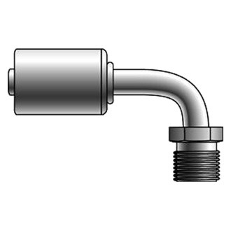 Gates® - PolarSeal™ Aluminum Male Inverted O-Ring 90° Bent Tube Coupling (ACA)