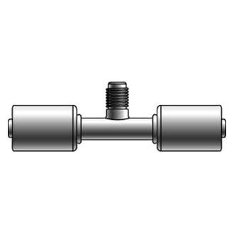 Gates® - PolarSeal™ Aluminum Hose Splicer Coupling (ACA) with R12 Thread Service Port
