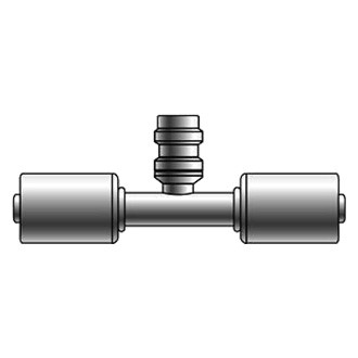 Gates® - PolarSeal™ 5/8" Steel Hose Splicer Coupling (ACA) with R134a Service Port